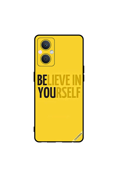 Covernex غطاء حماية لهاتف Oppo A96 Beleive In Yourself أصفر