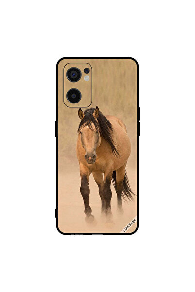 Covernex غطاء حماية لهاتف Oppo Reno7 SE 5G سباق الخيل البني