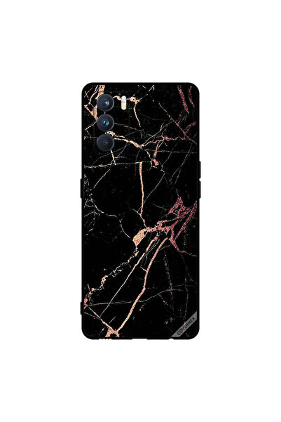 Covernex غطاء حماية لهاتف Oppo K9 Pro بنمط رخامي أسود