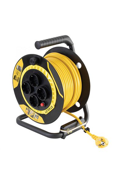 Stanley tambur cablu, IP20, 25 m, H05VV-F 3G1,5, 3200W