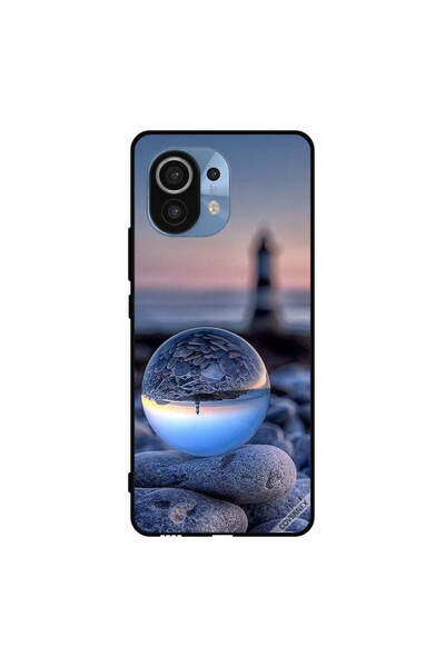 Covernex غطاء حماية لهاتف شاومي مي 11، تصوير رائع للطبيعة في زجاج دائري