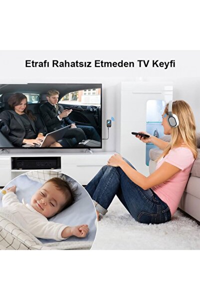 Leonpro Bluetooth 5.0 Verici ve Alıcı Ekranlı Kablosuz Ses Aktarım Adaptörü