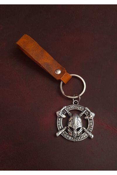 BSN Store Sparta Warrior Figure Keychain Premium Hand Made Real Leather Keychain