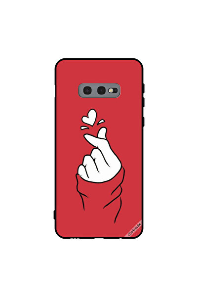 Covernex غطاء حماية لهاتف سامسونج جالاكسي S10e سناب لوف أحمر