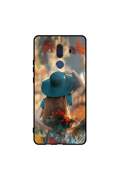 Covernex غطاء حماية لهاتف هواوي ميت 10 برو - فتاة قبعة تخفي أوراق الحب