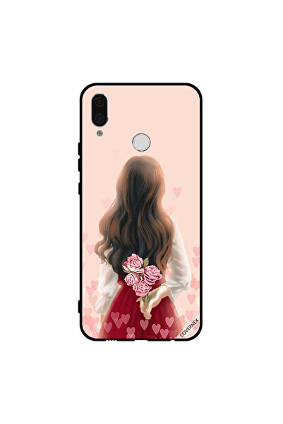 Covernex غطاء حماية لهاتف هواوي نوفا 3 - فتاة تخفي الزهور