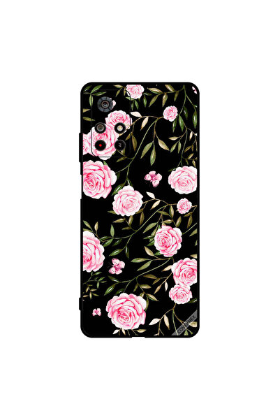 Covernex غطاء حماية لهاتف Poco M4 Pro بنقشة ورود وردية في باقات من الأوراق ال...