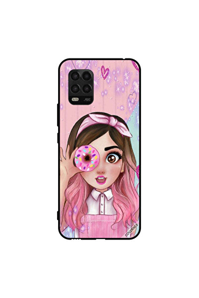 Covernex غطاء حماية لهاتف شاومي مي 10 لايت 5G، فتاة صغيرة لطيفة تحمل دونات