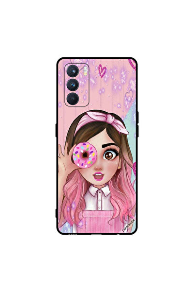Covernex غطاء حماية لهاتف Oppo K9 Pro فتاة صغيرة لطيفة تحمل دونات