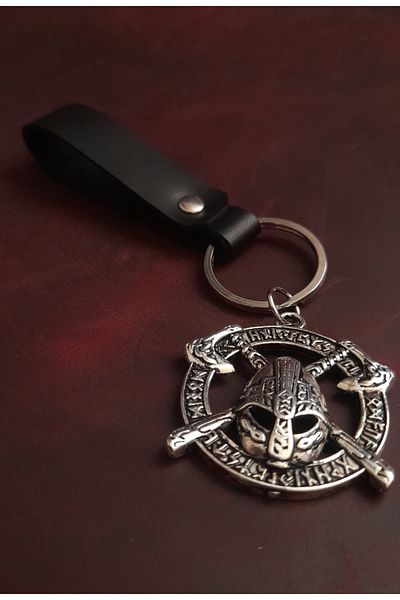BSN Store Sparta Warrior Figure Keychain Premium Hand Made Real Leather Keychain