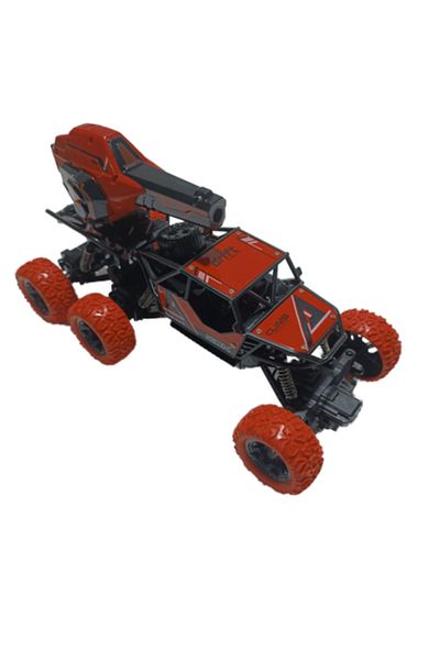 dalimag Remote-Control Car, Rotating Truck Model, USB Cable, Cannon, Red