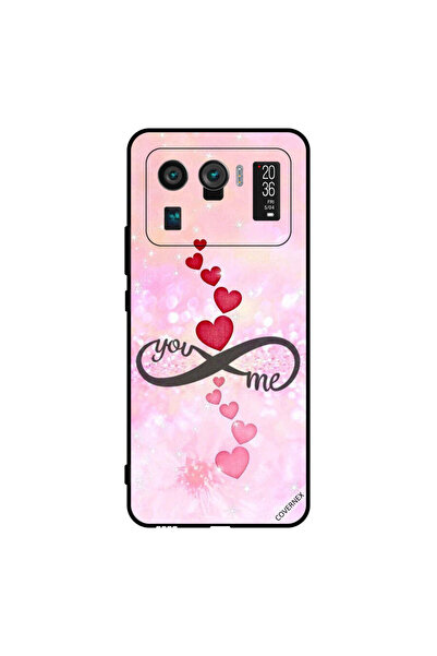 Covernex غطاء حماية لهاتف شاومي مي 11 ألترا - قلوب حمراء ووردية - يو إنفينيتي مي