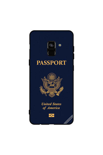 Covernex غطاء حماية لهاتف سامسونج جالاكسي A8+ (2018) - جواز سفر أمريكي