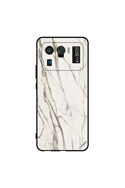 Covernex غطاء حماية لهاتف شاومي مي 11 ألترا بنمط رخامي أبيض متشقق