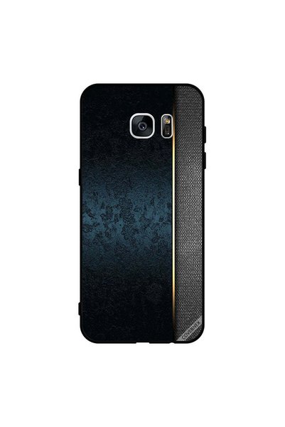 Covernex غطاء حماية لهاتف سامسونج جالاكسي S7 إيدج بنقشة جلد أخضر داكن