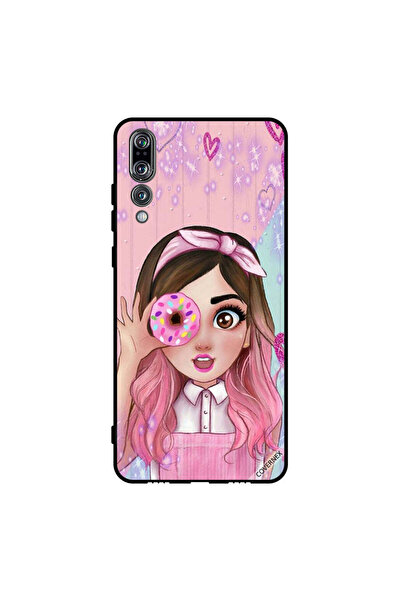 Covernex غطاء حماية لهاتف هواوي بي 20 برو - فتاة صغيرة لطيفة تحمل دونات