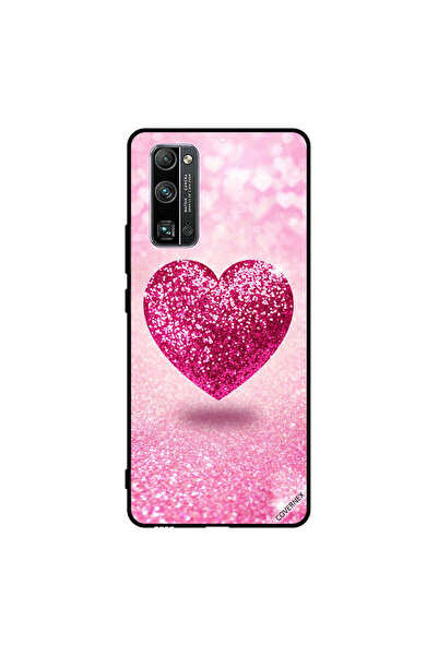 Covernex غطاء حماية لهاتف Honor 30 Pro+ - قلب وردي لامع