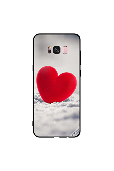 Covernex غطاء حماية لهاتف سامسونج جالاكسي S8+ بتصميم قلب أحمر جميل