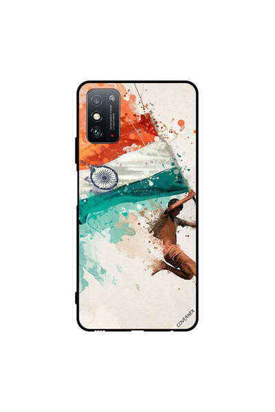 Covernex غطاء حماية لهاتف Honor X10 Max 5G يحمل علم الهند أثناء الطيران