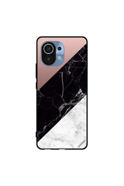 Covernex Protective Case Cover For Xiaomi Mi 11 White Black Marble Top Is Pla...