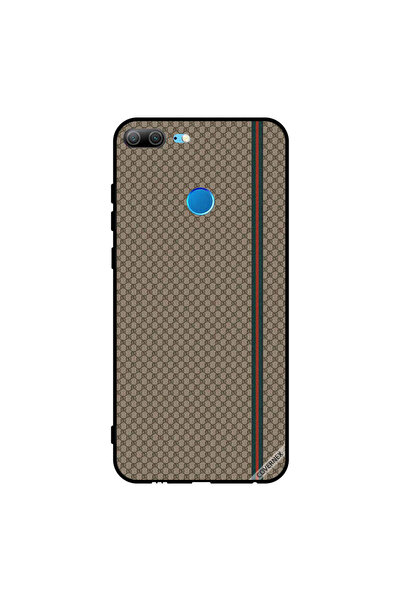 Covernex غطاء حماية لهاتف Honor 9 Lite بخطوط حمراء وخضراء على نمط بني