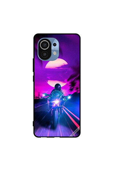 Covernex غطاء حماية لهاتف شاومي مي 11 راكب الدراجة النارية يترك القمر خلفه