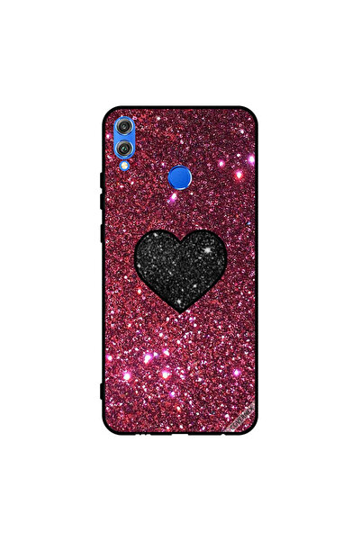 Covernex غطاء حماية لهاتف Honor 8X قلب أسود مع لمعان أحمر