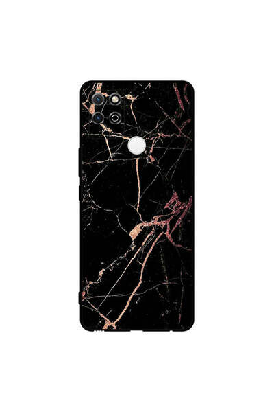 Covernex غطاء حماية لهاتف Honor Play 5T بنمط رخامي أسود