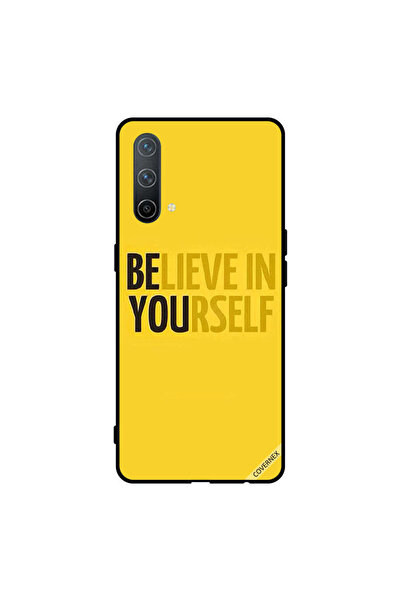 Covernex غطاء حماية لهاتف Oneplus Nord CE 5G Beleive In Yourself أصفر