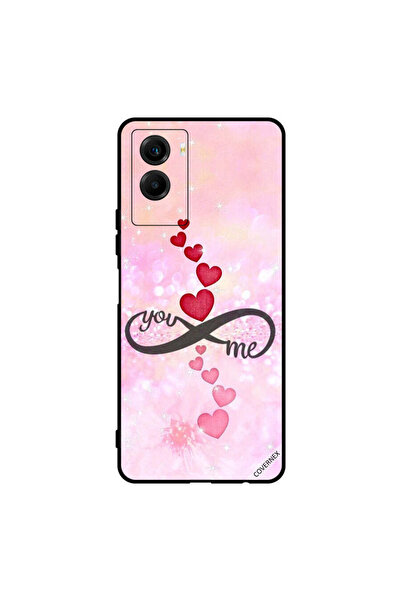 Covernex غطاء حماية لهاتف Vivo Y55s 5G - قلوب حمراء ووردية - You Infinity Me