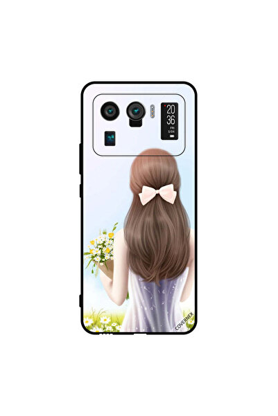 Covernex غطاء حماية لهاتف شاومي مي 11 ألترا فتاة جميلة تحمل الزهور