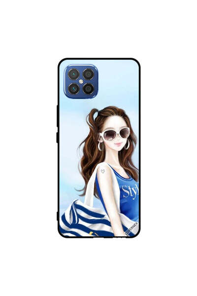 Covernex غطاء حماية لهاتف هواوي نوفا 8 SE 4G - أزرق - تصميم قميص