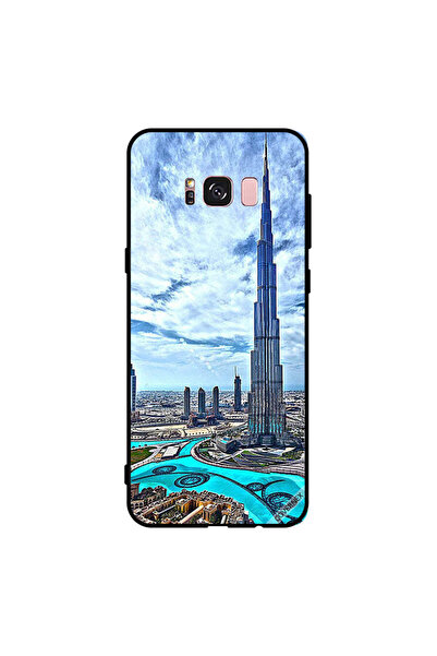 Covernex غطاء حماية لهاتف سامسونج جالاكسي S8+ - برج خليفة - غيوم تلامس السحاب