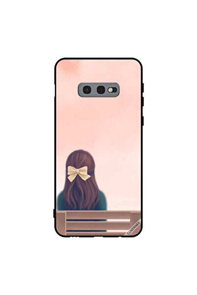 Covernex غطاء حماية لهاتف سامسونج جالاكسي S10e - فتاة جميلة على مقعد