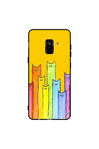 Covernex غطاء حماية لهاتف سامسونج جالاكسي A8+ (2018) بتصميم دمية قطة