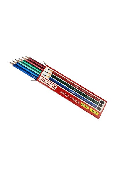 Rubenis Full Size 12 Colors Dry Crayons Cardboard Box