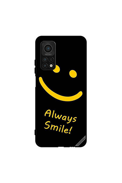 Covernex غطاء حماية لهاتف شاومي مي 10 تي برو 5 جي، ابتسامة دائمة، أصفر