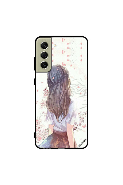 Covernex غطاء حماية لهاتف سامسونج S21 FE، فتاة لطيفة في تفكير عميق