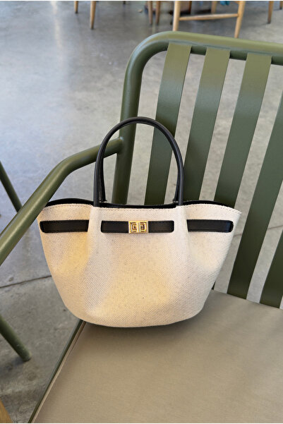 Mupa Shoes Women's Hand and Shoulder Bag Linen Bitter Brown