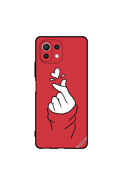 Covernex غطاء حماية لهاتف شاومي مي 11 لايت سناب لوف أحمر