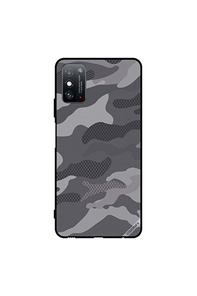 Covernex غطاء حماية لهاتف Honor X10 Max 5G بنمط تمويه رمادي