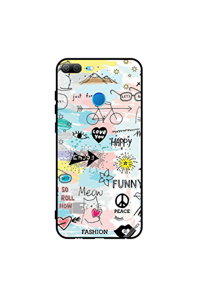 Covernex غطاء حماية لهاتف Honor 9 Lite Doodle Meow Enjoy