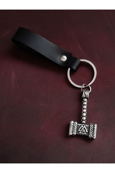 BSN Store Thor Hammer Figure Keychain Premium Hand Made Real Leather Keychain