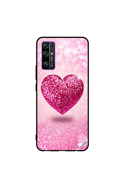 Covernex غطاء حماية لهاتف Honor 30 - قلب وردي لامع