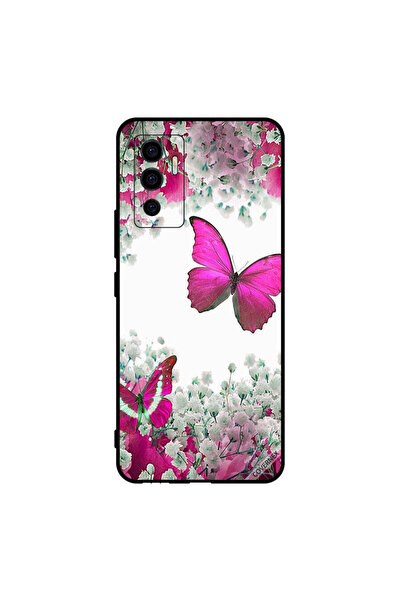 Covernex Protective Case Cover For Vivo V23e 5G Dark Pink Butterfly & White F...