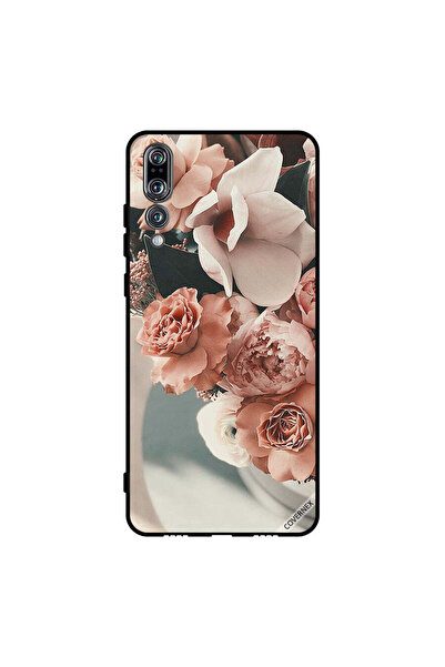 Covernex غطاء حماية لهاتف هواوي بي 20 برو - باقة من زهور الخوخ