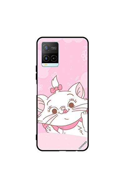 Covernex غطاء حماية لهاتف Vivo Y32 بتصميم مشبك شعر وردي