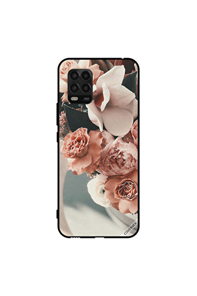 Covernex غطاء حماية لهاتف شاومي مي 10 لايت 5G، باقة زهور الخوخ