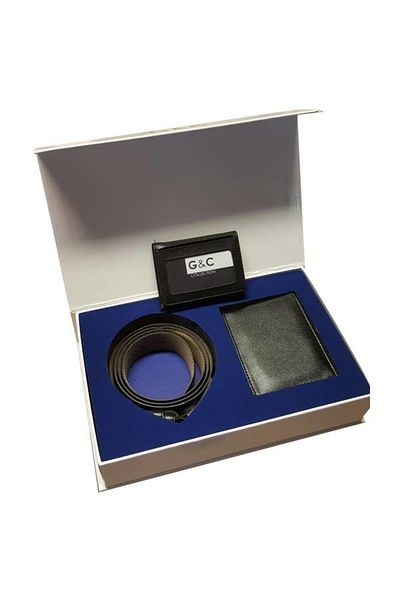GC Men's Wallet Belt Card Holder Dowry Groom Set