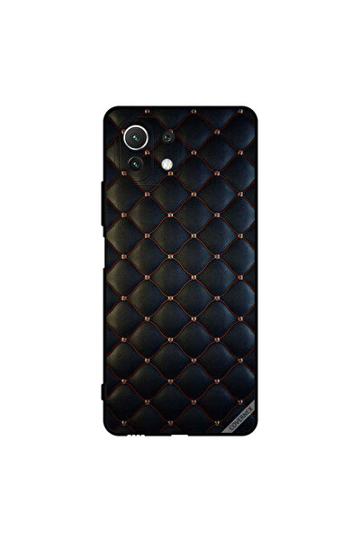 Covernex غطاء حماية لهاتف شاومي مي 11 لايت بنقشة قماشية سوداء